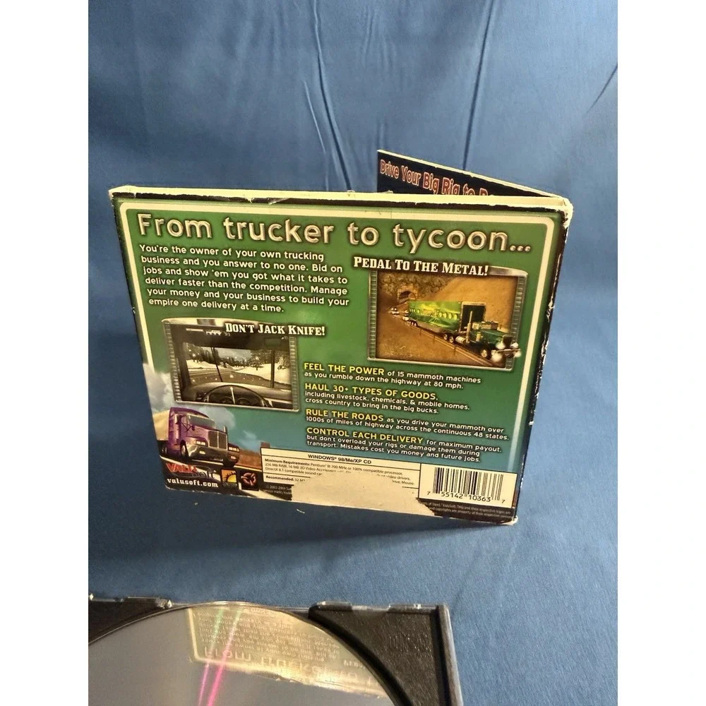 18 Wheels Of Steel Across America PC Cd Rom Game Kick The Asphalt Trucking Sim